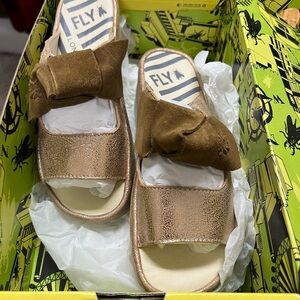 Fly London Women’s  Gold Sandals